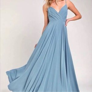lulus maxi blue dress
